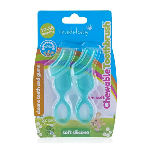 2 brosses à dents à machouiller Brush Baby