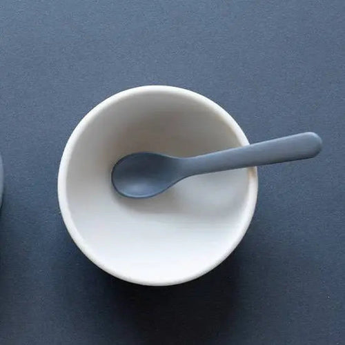 2 cuillères pour bébé en silicone Ekobo - Cloud/ Storm - Lilinappy