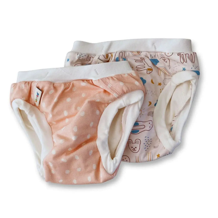 2 culottes d'apprentissage en coton bio Vimse - Lilinappy