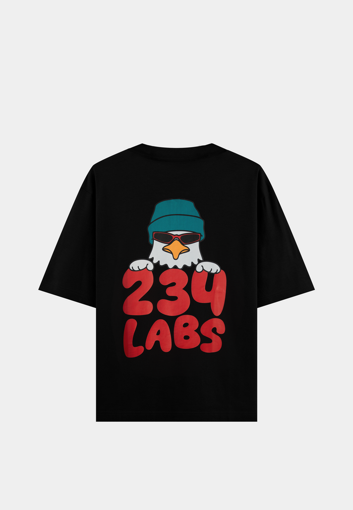 234 Labs Eagle Mean Mug T-Shirt Black