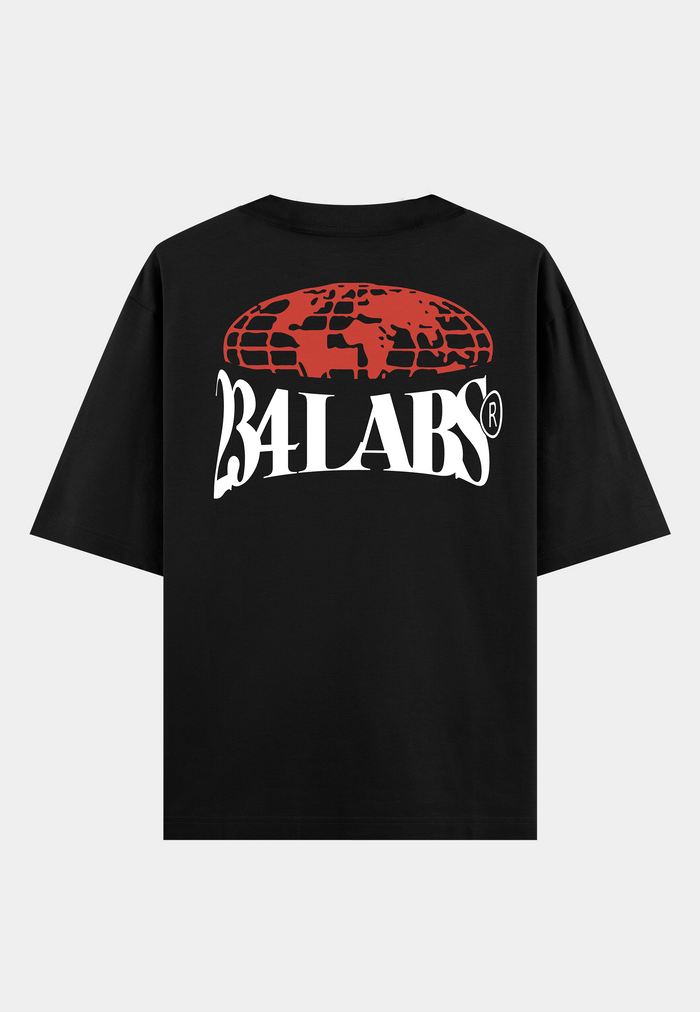234Labs Globe Logo T-shirt Black
