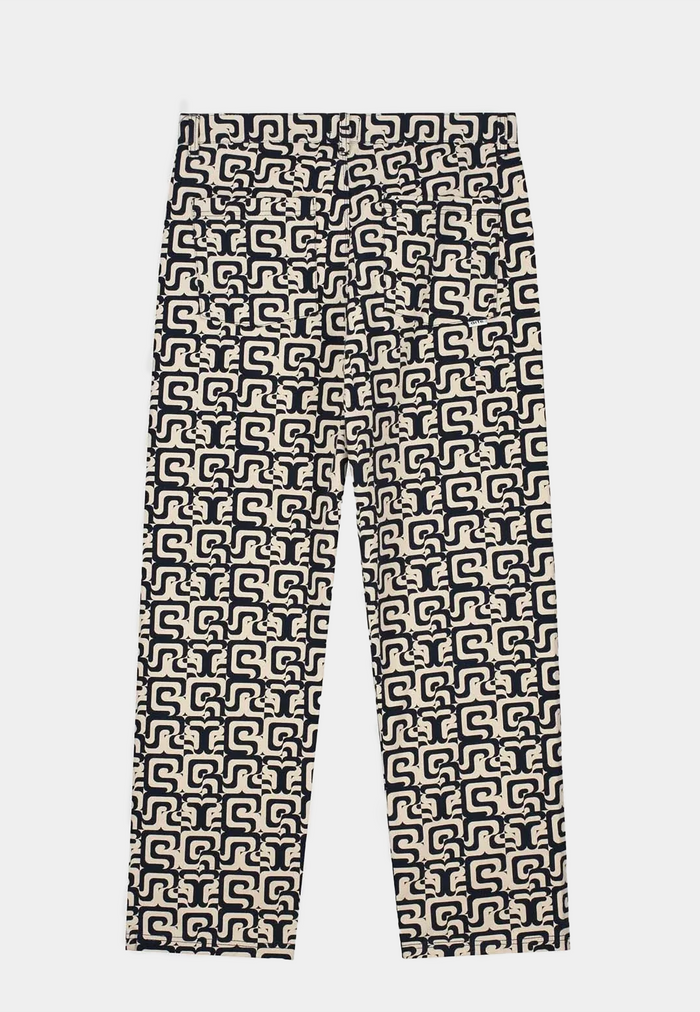 Arte Jonas Allover Pants Navy & Cream