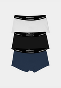 Ashluxe 3 in 1 Female Briefs - White Navy Black