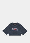 Ashluxe Bling Star crop tee Black