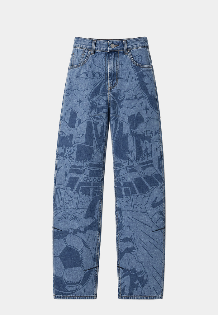 Ashluxe Celebration Denim Pants Blue