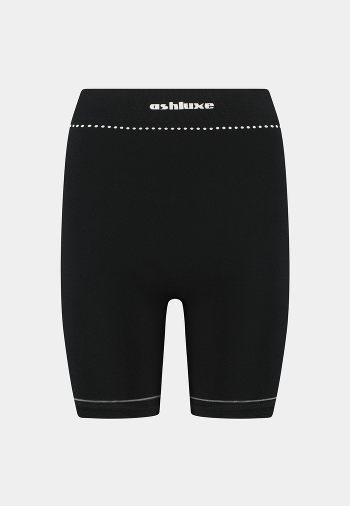Ashluxe Female Active Biker Shorts Black White