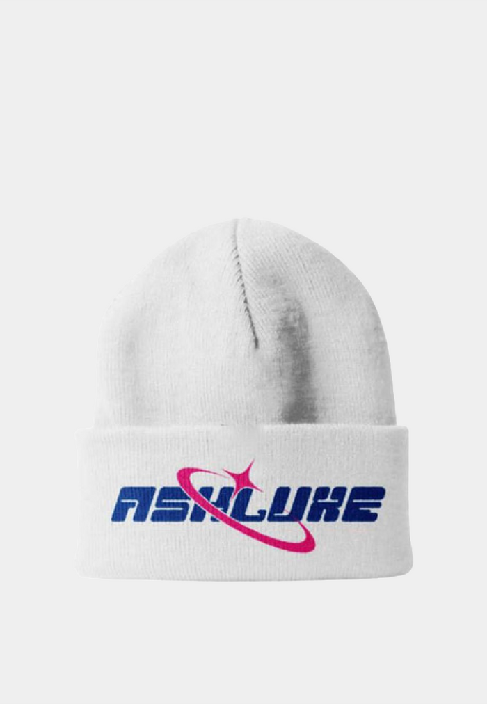 Ashluxe Galaxy Beanie  White
