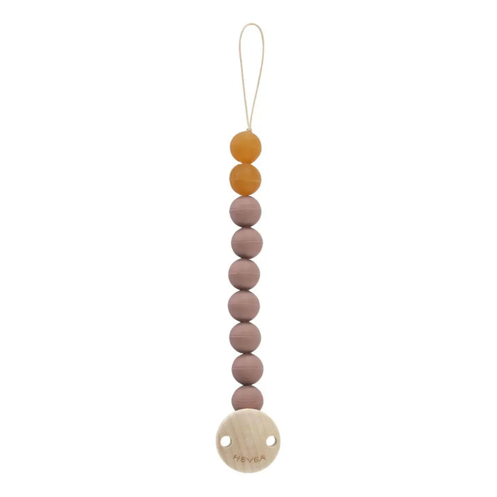 Attache-tétine en caoutchouc naturel Hevea Tan Beige