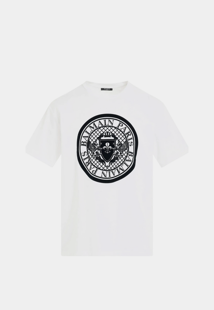 Balmain Coin Flock T-Shirt - Straight Fit - Loose
Ss T-Shirt White Black