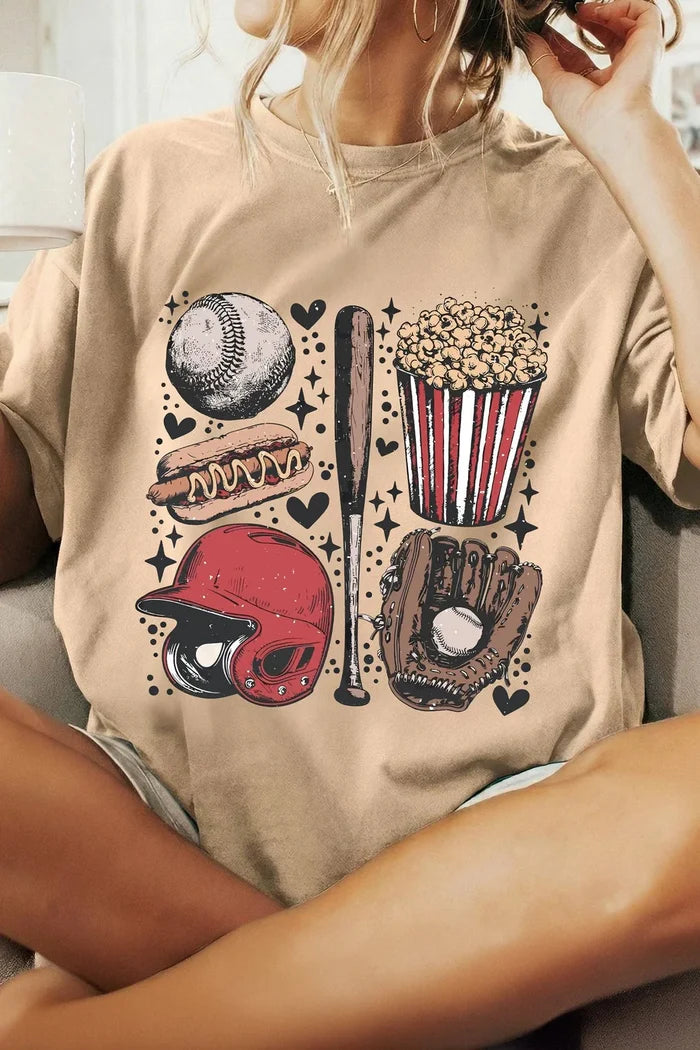 Baseball game day tee