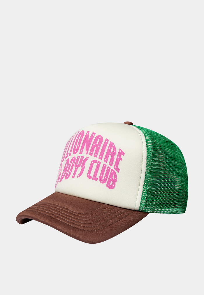 Bbc Contrast Arch Logo Mesh Trucker Cap Ecru/Brown