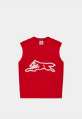 Bbc Running Dog Knit Vest Red