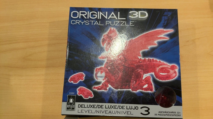 BePuzzled Red Dragon Deluxe 3D Crystal Puzzle