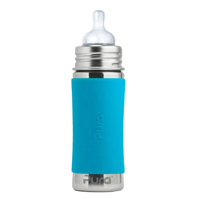 Biberon Inox 325ml Pura Turquoise