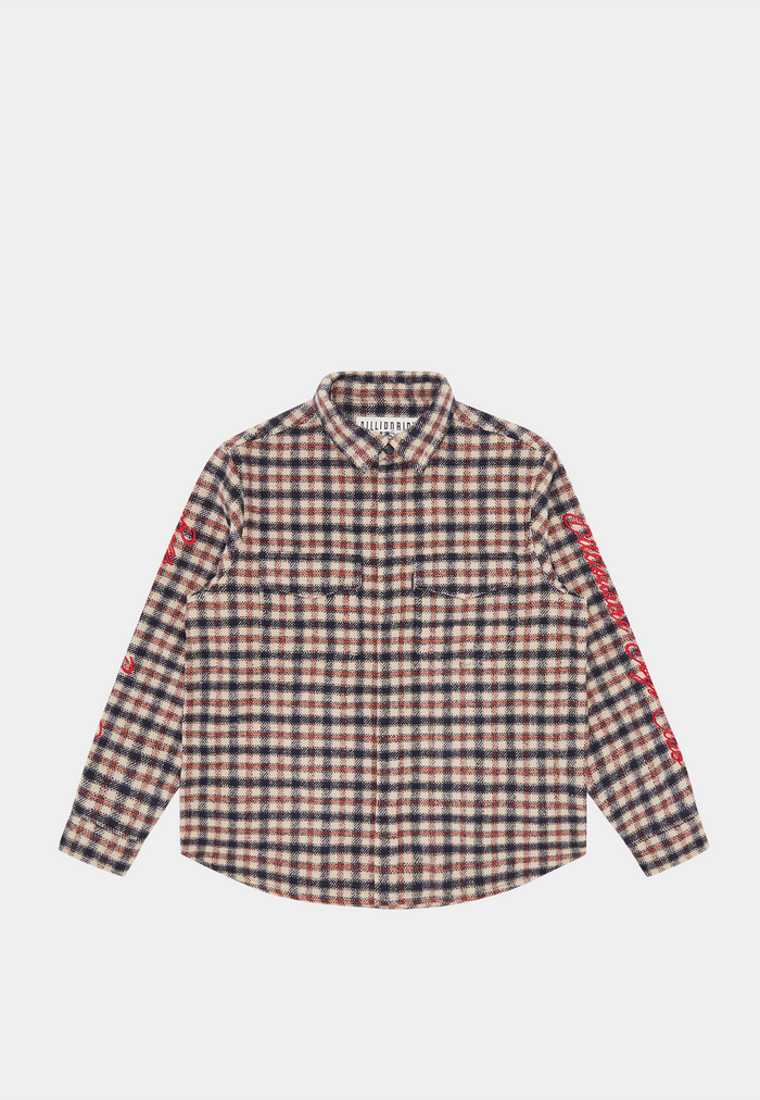 Billionaire Boys Club Check Shirt Navy Check