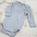 Body à ML en laine, soie et coton bio Cosilana - Gris