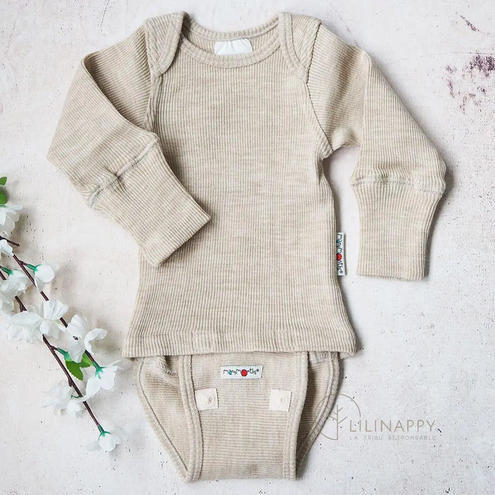 Body/Shirt évolutif ML en laine Manymonths