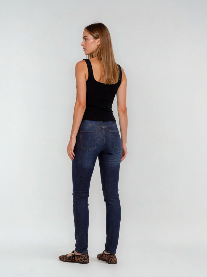 BOGILVY - DAPPER, Straight Fit, High-Waist, Mid Blue Used