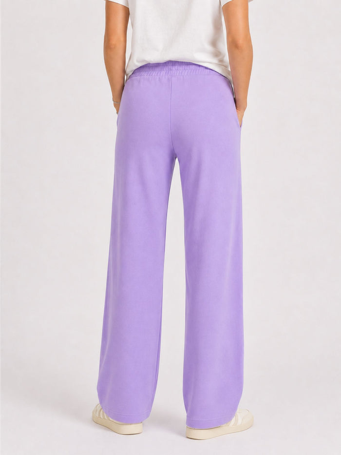 BOGILVY - EMMA, Wide Leg, Sweatpants, High-Waist, Light Purple