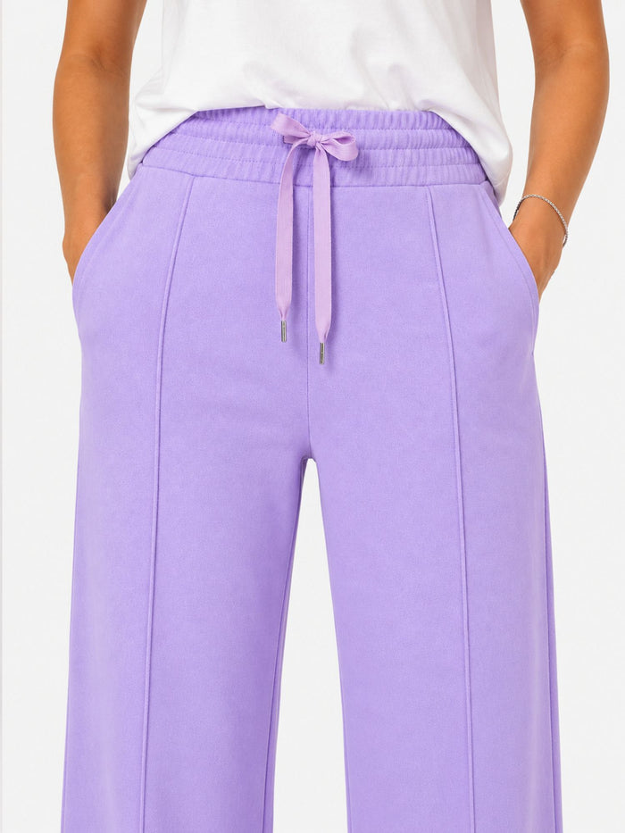 BOGILVY - EMMA, Wide Leg, Sweatpants, High-Waist, Light Purple