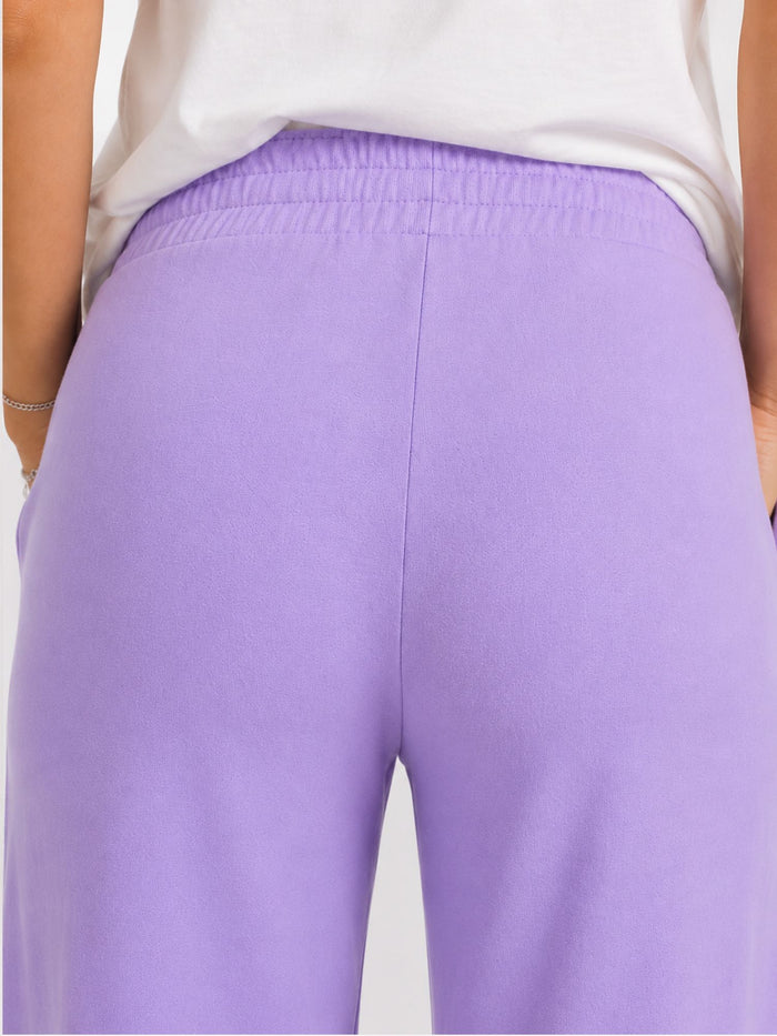 BOGILVY - EMMA, Wide Leg, Sweatpants, High-Waist, Light Purple