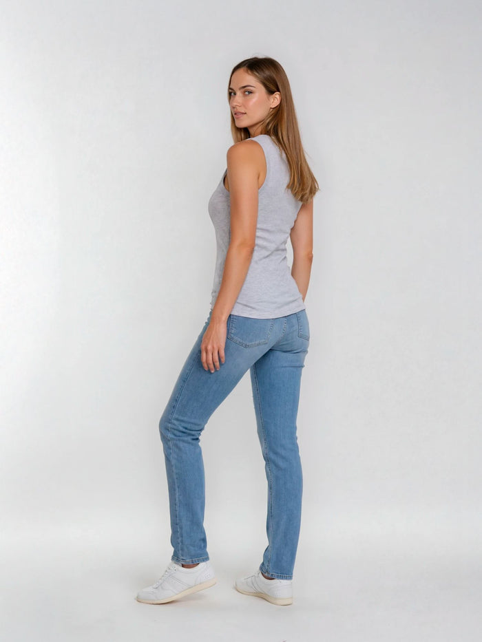 BOGILVY - FANCY, Slim Fit, Mid-Waist, Light Blue Used