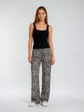 Bogilvy - LYLA, Wide Leg, Sommerhose, Mid-Waist, Leo
