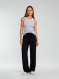 Bogilvy - MAGGY Palazzo, Sommerhose, High-Waist, Black
