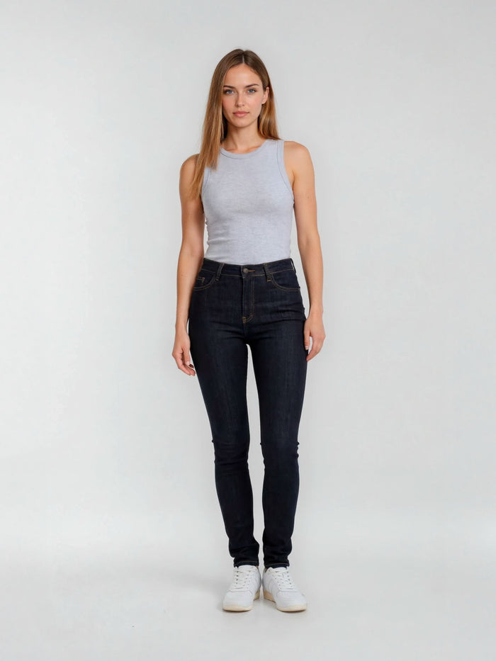 BOGILVY - NARLY, Skinny Fit, High-Waist, Dark Blue