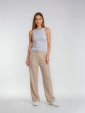 Bogilvy - PORTA, Wide-Leg, High-Waist, Beige