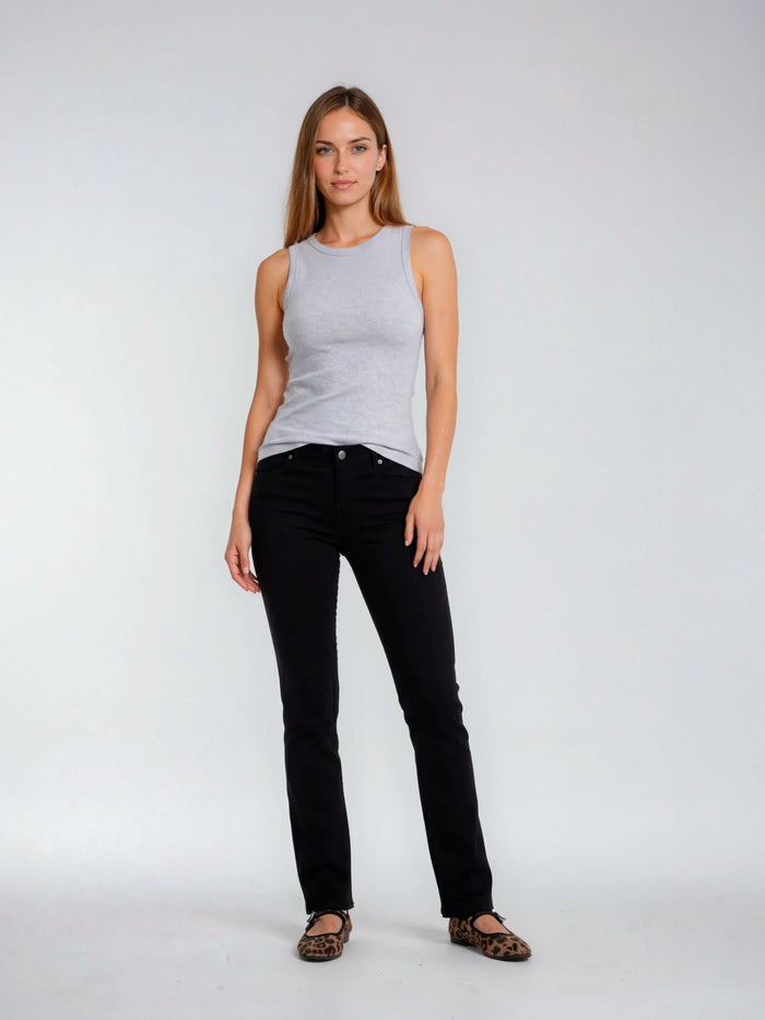 BOGILVY - SMARTLY, Bootcut, High-Waist, Black
