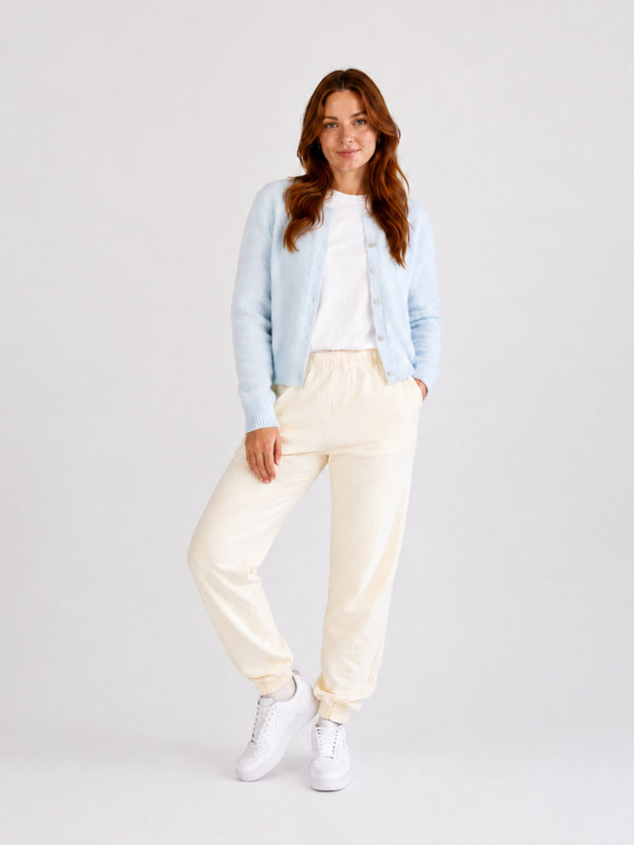 BOGILVY - STELLA, Straight Fit, Sweatpants, Mid Rise, VANILLE ICE