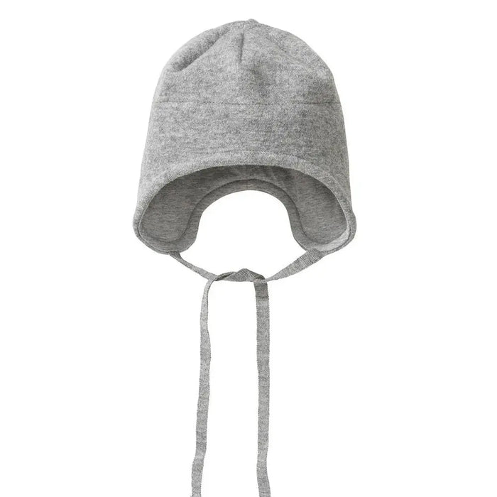 Bonnet pour bébé en laine bouillie Disana - Gris