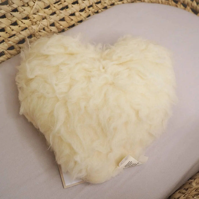 Bouillotte coeur en laine et noyaux de cerise Saling - Lilinappy