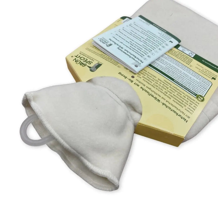 Bouillotte en latex avec housse en coton bio pour enfants Grünspecht - Lilinappy