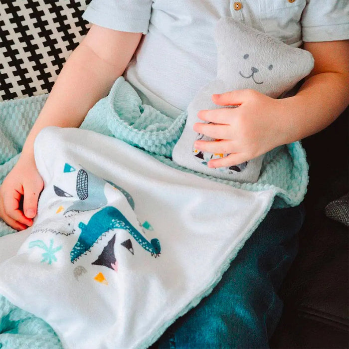 Bouillotte ourson thérapeutique Béké-Bobo Naturel Lama - Lilinappy