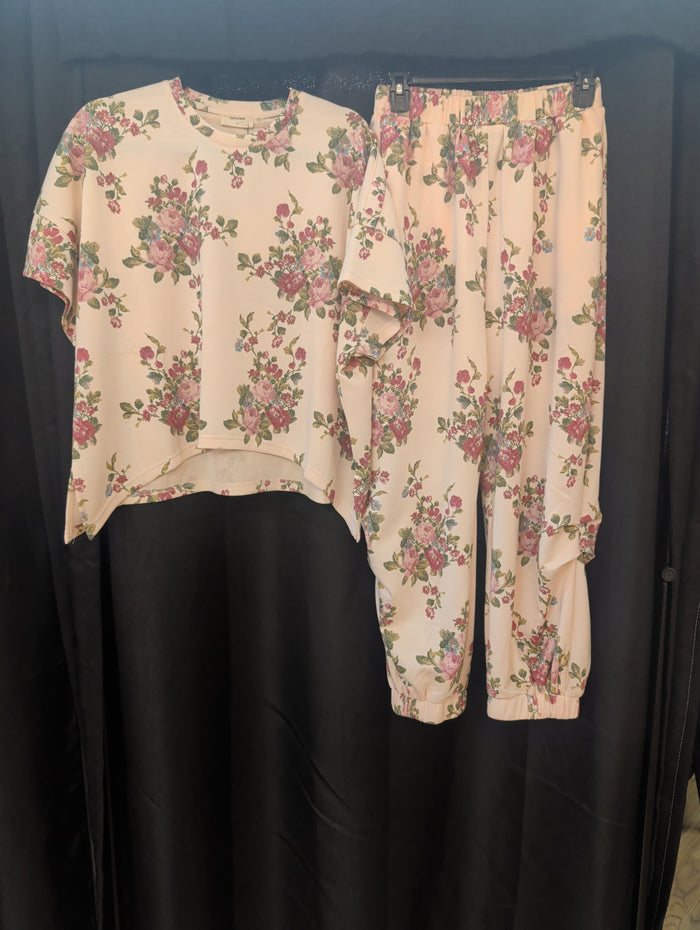 BOUQUET PRINTED SOFT SCUBA SET