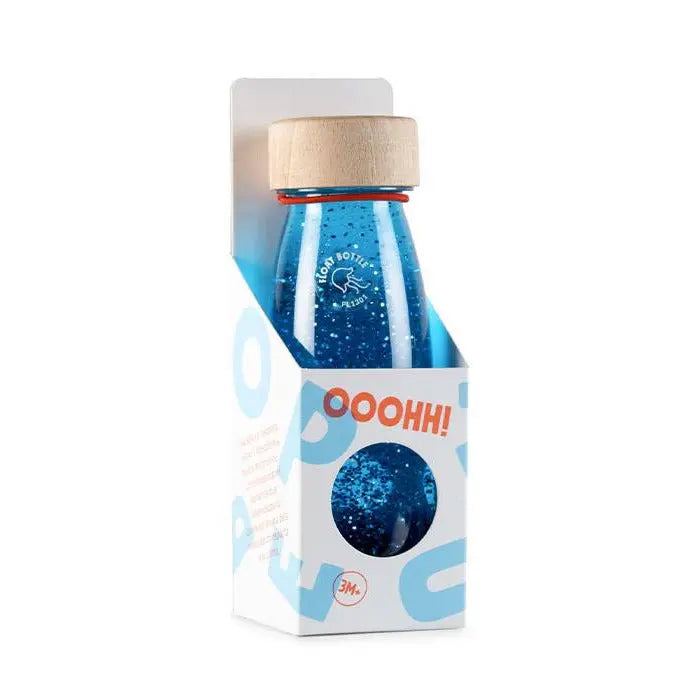 Bouteille sensorielle Petit Boum - Bleu - Lilinappy