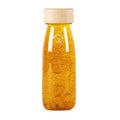 Bouteille sensorielle Float avec double bouchon sécuritaire Petit Boum - Curcuma