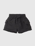Boys Black cargo shorts