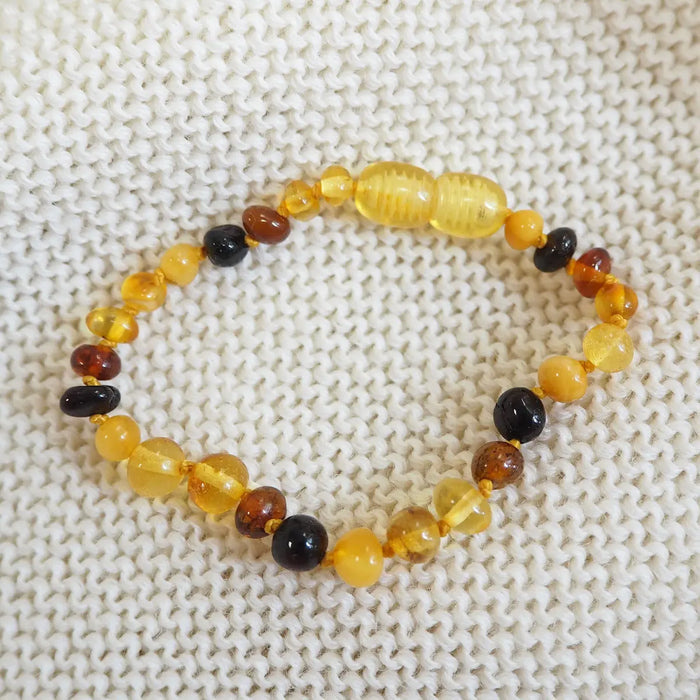 Bracelet d'ambre pour bébé - multicolore - Lilinappy
