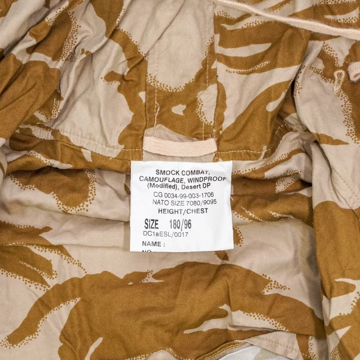 British Army Desert Windproof Jacket - 180/96, Medium - British Army Surplus - Field Jackets