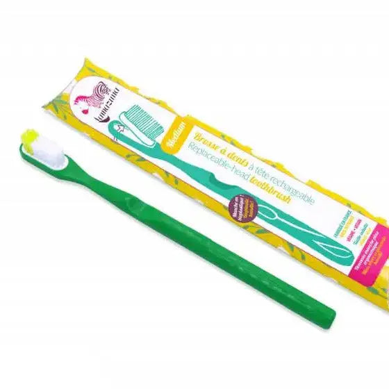 Brosse à dents écologique rechargeable Lamazuna Vert-Medium