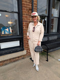 Button Down Ivory Jumpsuit