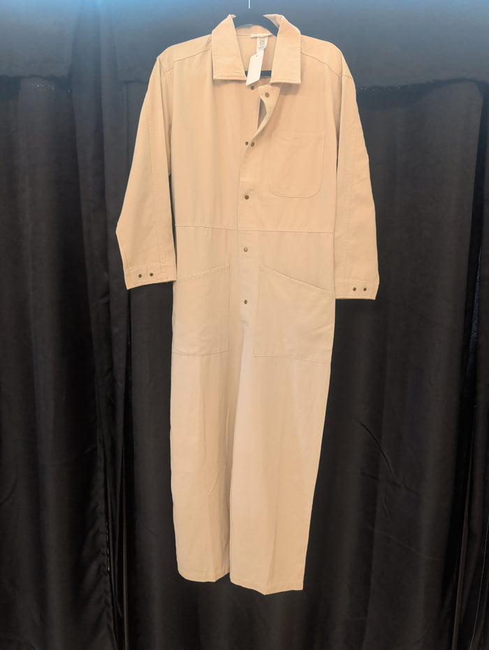 Button Down Ivory Jumpsuit