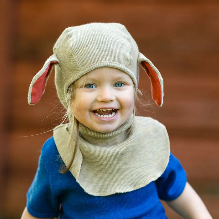 Cagoule en laine mérinos Lambies Manymonths - Lilinappy