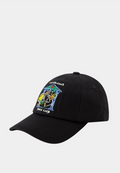 Casablanca Crayon Temple Tennis Club Embroidered Cap Black