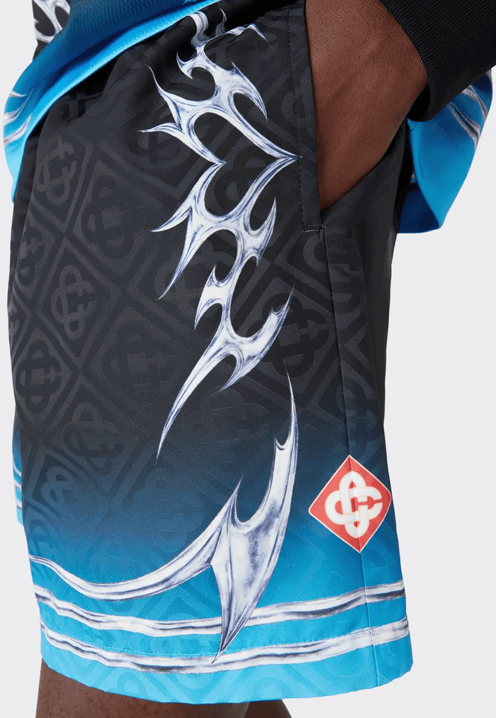 Casablanca Printed Swim Shorts Blade Black