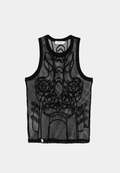 Charles Jeffery Loverboy Graphic Net Vest Black