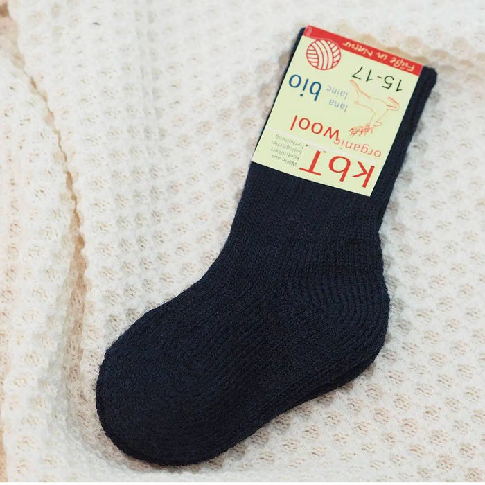 Chaussettes hautes en pure laine pour enfants Hirsch Natur - Lilinappy
